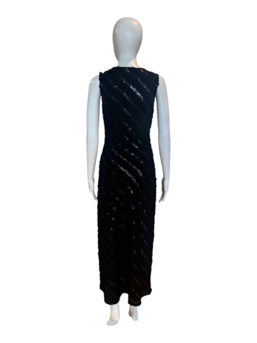 Textured Neutral Maxi Dress Sleeveless Romantic Formal Chic | Endless Rose - Picture 3 of 4